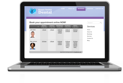 online appointment bookings
