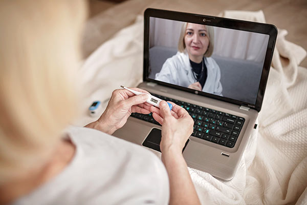 telehealth consultations - telehealth session between patient and doctor