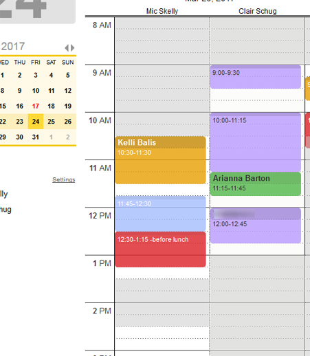 calendar-shading