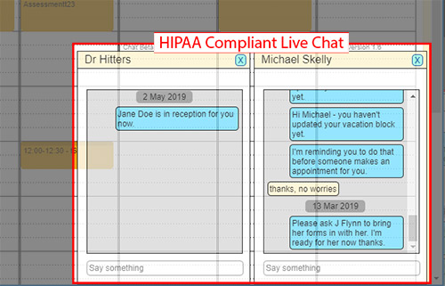 live chat hipaa compliant